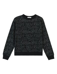 Calvin Klein Jeans Суичър сиво / черно