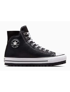 Кожени туристически обувки Converse Chuck Taylor All Star City Trek в черно A04480C
