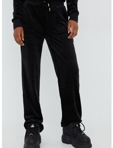 Спортен панталон Juicy Couture в черно с изчистен дизайн