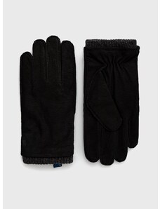 Велурени ръкавици Polo Ralph Lauren в черно