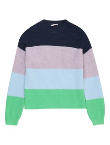 KIDS ONLY Пуловер 'Sandy' светлосиньо / тревнозелено / бледоморав / черно