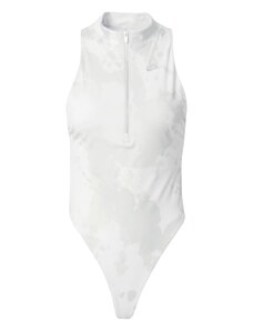 Nike Sportswear Блуза боди светлосиво / бяло