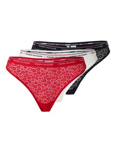 Tommy Hilfiger Underwear Стринг червено / черно / бяло