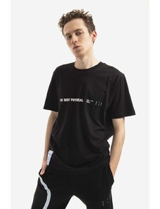 Памучна тениска MCQ в черно с принт