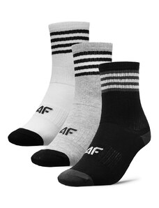 Комплект 3 чифта дълги чорапи детски 4F 4FJWAW23USOCM234 90S