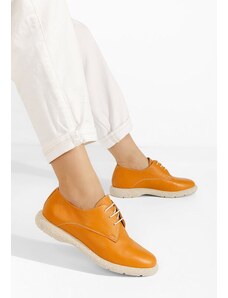 Zapatos Ежедневни обувки естествена кожа Karysa жълт
