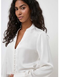 Риза Guess RITA дамска в бяло със стандартна кройка W3BH75 WEX62