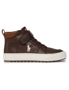 Зимни обувки Polo Ralph Lauren Jaxson Ps RF104243 Chocolate/Cream