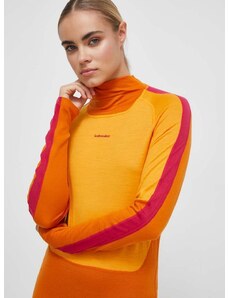 Функционална блуза с дълги ръкави Icebreaker 200 Oasis в оранжево