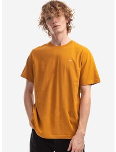 Памучна тениска Wood Wood Sami Classic T-shirt в оранжево с изчистен дизайн
