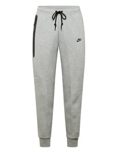 Nike Sportswear Панталон 'TECH FLEECE' сив меланж / черно