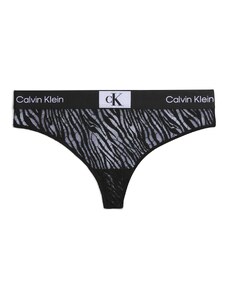 Calvin Klein Underwear Стринг светлосиво / черно