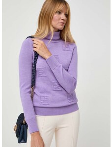 Вълнен пуловер Beatrice B дамски в лилаво от лека материя