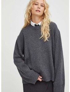Вълнен пуловер Herskind дамски в сиво