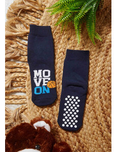Comfort Детски чорапи с чехли и баскетболна топка - Синьо