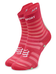 Дълги чорапи unisex Compressport Pro Racing V4.0 Trail XU00050B Hot Pink/Summer