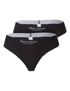 Marc O'Polo Стринг 'Iconic' черно / мръсно бяло