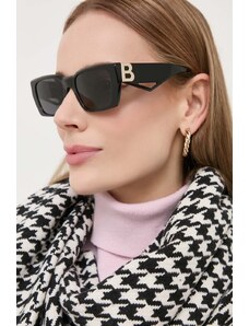 Слънчеви очила Burberry дамски в черно