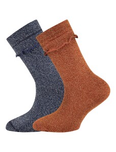 EWERS Къси чорапи морскосиньо / тъмно коралово