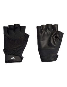 ADIDAS PERFORMANCE Спортни ръкавици черно / бяло