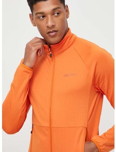 Спортен суичър Marmot Leconte Fleece в оранжево с изчистен дизайн