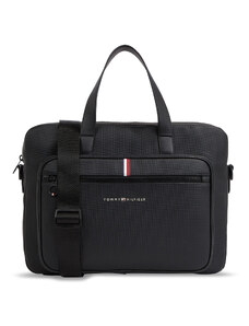 Чанта за лаптоп Tommy Hilfiger Th Essential Pique Computer Bag AM0AM11542 Black BDS