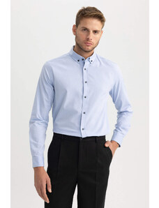DEFACTO Modern Fit Oxford Long Sleeve Shirt