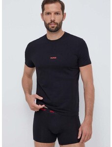 Тениска и боксерки HUGO в черно с изчистен дизайн 50492687