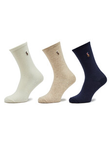 Комплект 3 чифта дълги чорапи дамски Polo Ralph Lauren 455923549002 Multi 999