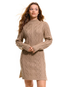 GATE Дълъг пуловер с плетен десен