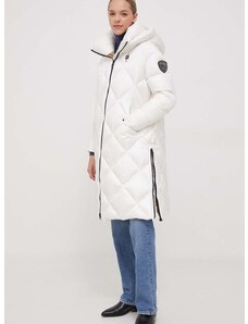 Пухено яке Blauer в бяло зимен модел