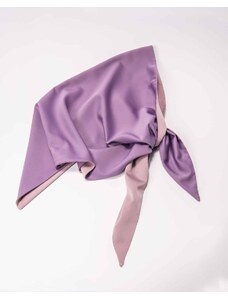 EVÉN Anna Double-Sided Satin Head Scarf Purple and Pink