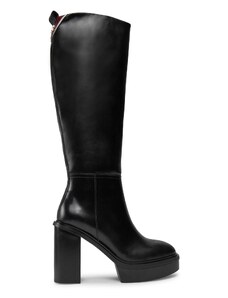 Ботуши Tommy Hilfiger Elevated Plateau Longboot FW0FW07545 Black BDS