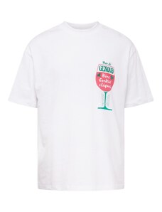TOPMAN Тениска зелено / червено / бяло