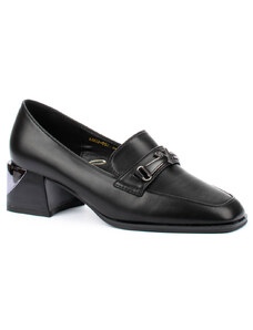 Черни дамски обувки от еко кожа