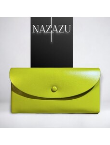 NAZAZU Впечатляващо дамско портмоне в страхотен цвят - Неон