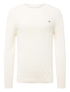 GANT Пуловер сиво / червено / бяло