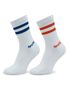 Комплект 2 чифта дълги чорапи дамски Levi's 701224686 Red/Blue