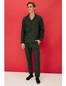 Мъжка пижама Trendyol TMNAW22PT1080/Green
