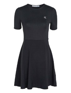 CALVIN KLEIN Рокля Short Sleeve Logo Elastic Dress J20J221908 BEH ck black