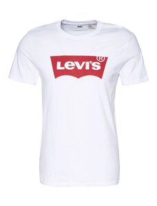 LEVI'S  Тениска 'Graphic Set In Neck' червено / бяло