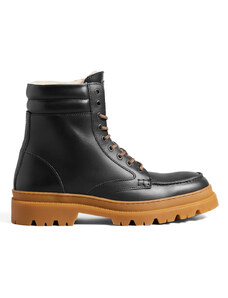 TED BAKER Ботуши Edric Waxy Leather Apron Boot 263330 black