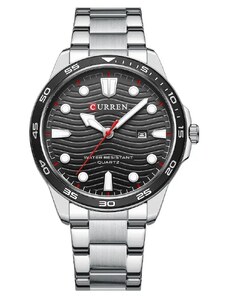Мъжки часовник Curren Arren, Неръждаема стомана, Сребрист / Черен
