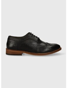 Кожени половинки обувки Barbour Isham в черно MFO0693BK71