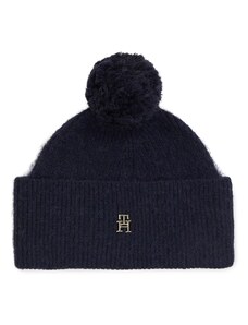 Шапка Tommy Hilfiger Th Evening Pompom Beanie AW0AW15390 Space Blue DW6