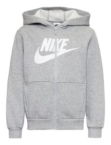 Nike Sportswear Суичъри с качулка сиво / бяло