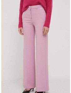 Панталон Joop! в розово с широка каройка, с висока талия