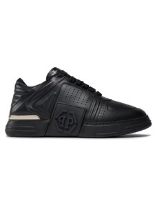 Сникърси PHILIPP PLEIN Leather Lo-Top Sneakers AACS MSC3843 PLE075N Black / Black 0202