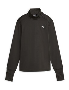 PUMA Спортен пуловер черно / бяло