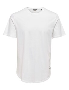 Only & Sons Тениска 'Matt' черно / бяло
